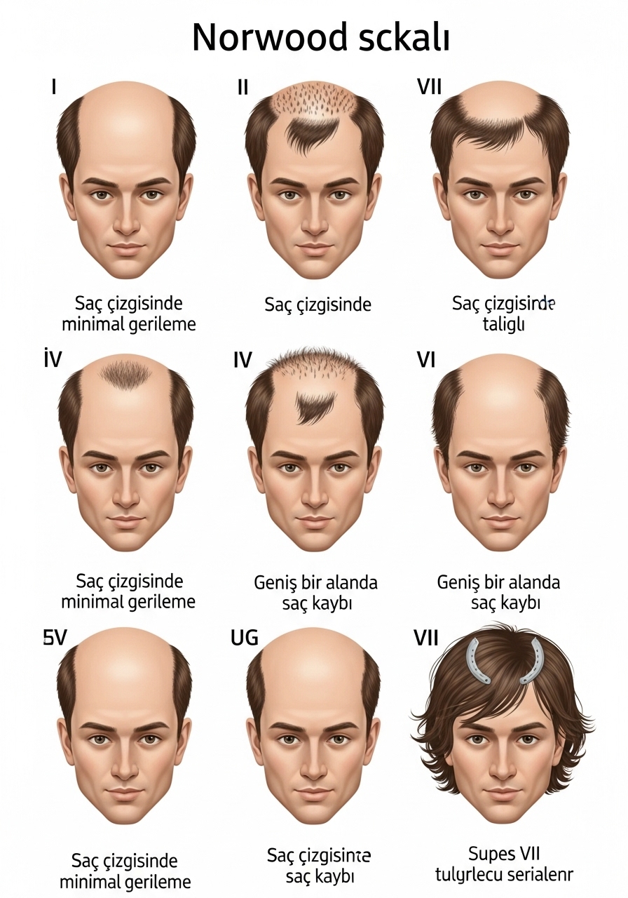 Norwood saç dökülmesi skalası